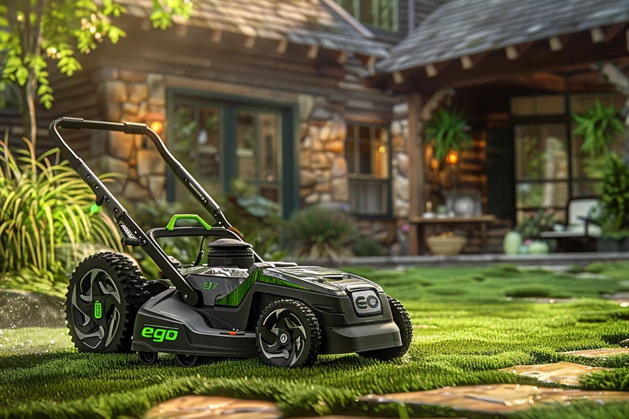 battery charged lawn mowers